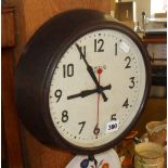 Smiths Sectric bakelite wall clock, c.1930's