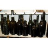 Quantity of old wine bottles (15)