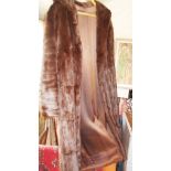 Vintage clothing:- full length fur coat