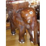 Carved hardwood Elephant seat