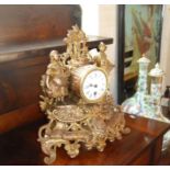 French ormolu mantle clock