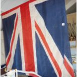 Large original hand-made Union Jack, circa WW2 (some holes)