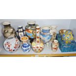 Various Oriental vases and ginger jars, some A/F