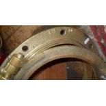 Original brass ship's porthole (no glass) from a WW2 Australian troop carrier