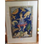 Jane RAY a fantasy watercolour of figures & animals, signed & dated 1986