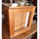 Mahogany table-top Collector's cabinet with glazed door