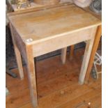 Child's wooden school desk