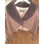 Vintage clothing:- ladies 1980s bolero-style flying jacket with batwing sleeves, by Q