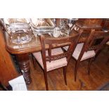 Victorian mahogany wind-out dining table