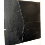 Eddie WOLFRAM (20th c.) abstract black oil on canvas "Plectrum", signed & dated 1964 verso, 36 ins