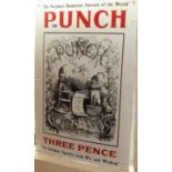 Enamel sign for "Punch - Three Pence..."