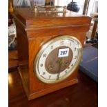 Art Deco oak-cased mantle clock
