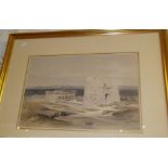 David ROBERTS R.A. (1796-1864) lithograph of the 'Temple of Edfou', 13.5" x 20"