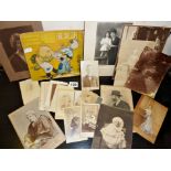 Collection of Victorian cartes de visite and cabinet cards, together with a Chinese comic of