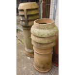 Two chimney pots