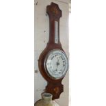 Oak 'banjo' barometer