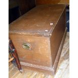 Victorian pine blanket box