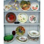 Large collection of assorted china & pottery wall plates