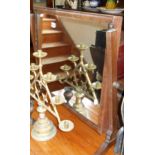 Victorian mahogany dressing table mirror