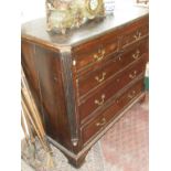 18th c. oak chest of drawers (2 over 3)