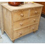 Victorian pine chest of drawers (A/F)