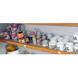 Royal Worcester coffee cans & saucers (10), a Japanese porcelain coffee set, assorted miniature