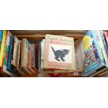 Shelf of assorted children's books