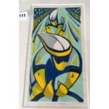 Paul CLEDEN, a colour linocut titled "Olympic Velodrome" (13/31)