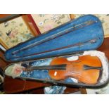 Violin (13") with two bows, in case