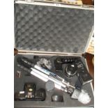 A Tamashi FMD camera kit in aluminium case, and a Pentacon lens