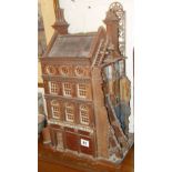 A large Studio Pottery ceramic model of a bomb-damaged public house by Ned HEYWOOD, stamped &