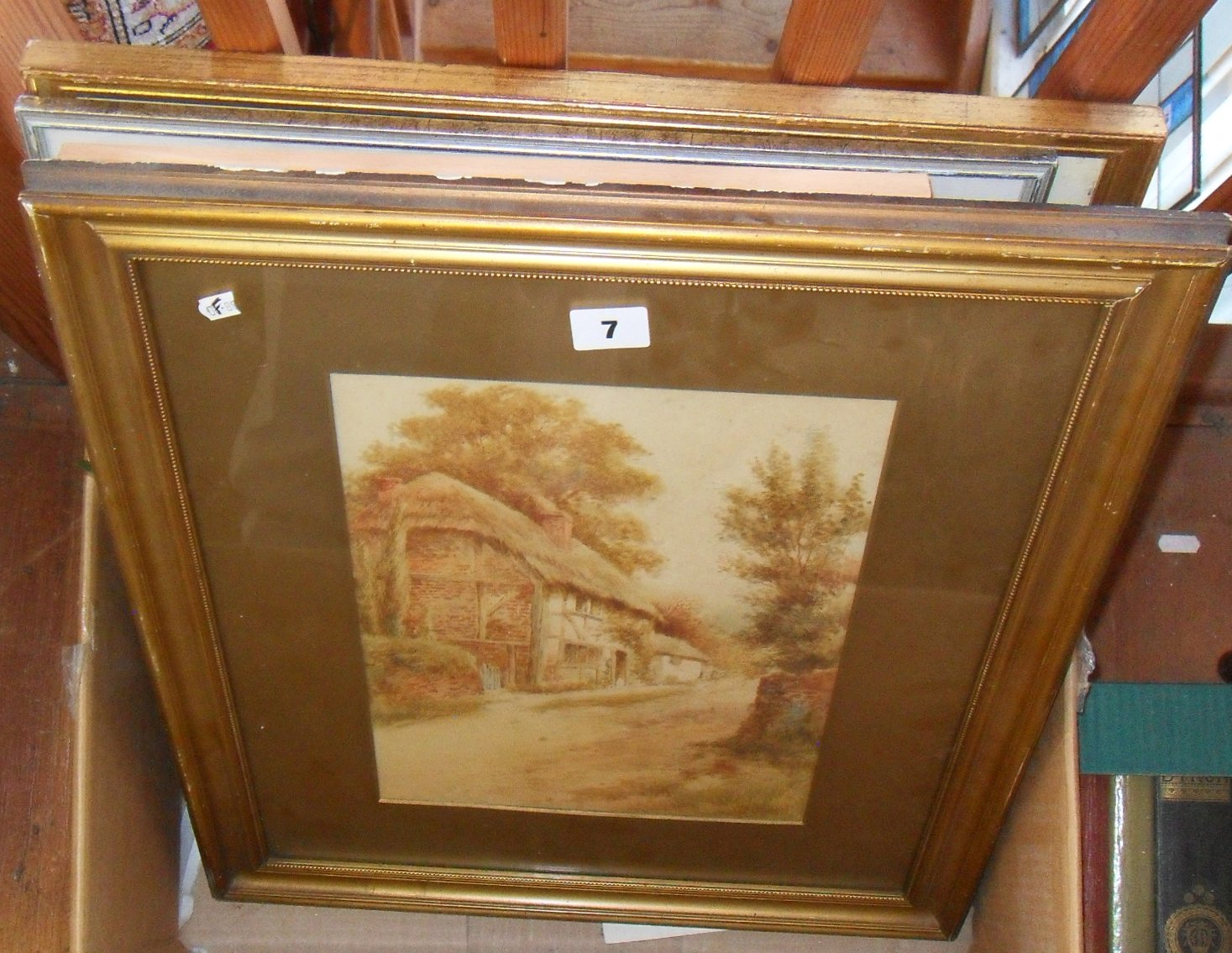 Five various framed watercolours, including Renford