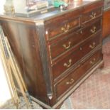 Georgian oak chest of drawers