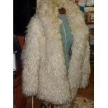 1960s/70s shaggy sheepskin jacket by Morlands with psychedelic lining