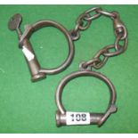 Pair of Victorian police handcuffs