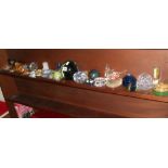 Collection of assorted glass paperweights (21)