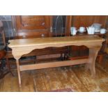 Victorian pine bench