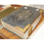 Brassbound "The National Comprehensive & Family Bible" illus, pub. Roberts & Co, formerly owned &