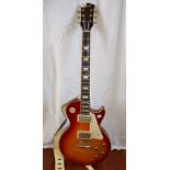 Guitar: Gibson Les Paul LP Custom Solid, Sunburst,. S.N. 81425, U.S.A., with case