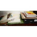 Large quantity of artists' material & paper