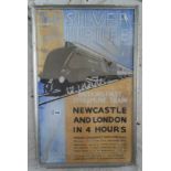 1930s original Art Deco poster for L.N.E.R. "The Silver Jubilee - Britain's First Streamline Train -