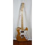 Guitar: Fender Telecaster Thinline semi-acoustic, Natural, S.N. MX14534521, U.S.A., with soft case