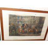 Large colour engraving titled "The Olden Time" being Plate V of 'Fores's Coaching Recollection"