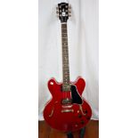 Guitar: Gibson ES335 Semi-acoustic, Cherry, S.N.12740746, U.S.A., with case