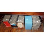 Large quantity of Ordnance Survey 1" maps in five file boxes, some 1.25 scale local maps and