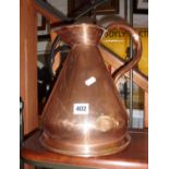 Victorian copper gallon measure