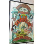 Led Zeppelin poster for Empire Pool Wembley 1971 - a Limited Edition reproduction with inset