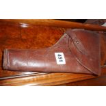WW2 British officer's leather 'flap' holster