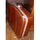 Vintage leather suitcase