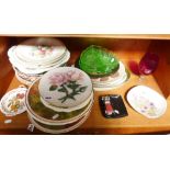Quantity of decorative china plates